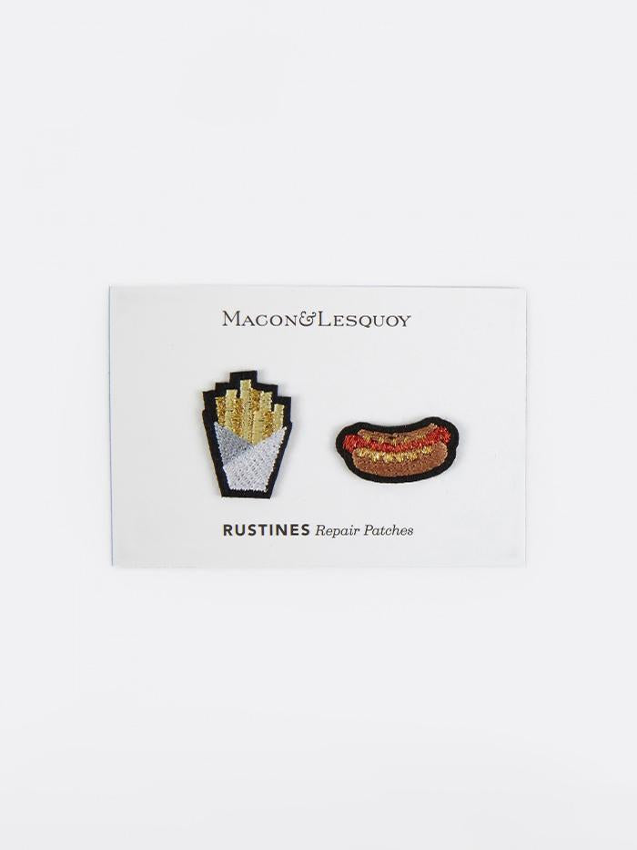 Macon & Lesquoy Macon & Lesquoy Hotdog & Fries Repair Patches - Multi