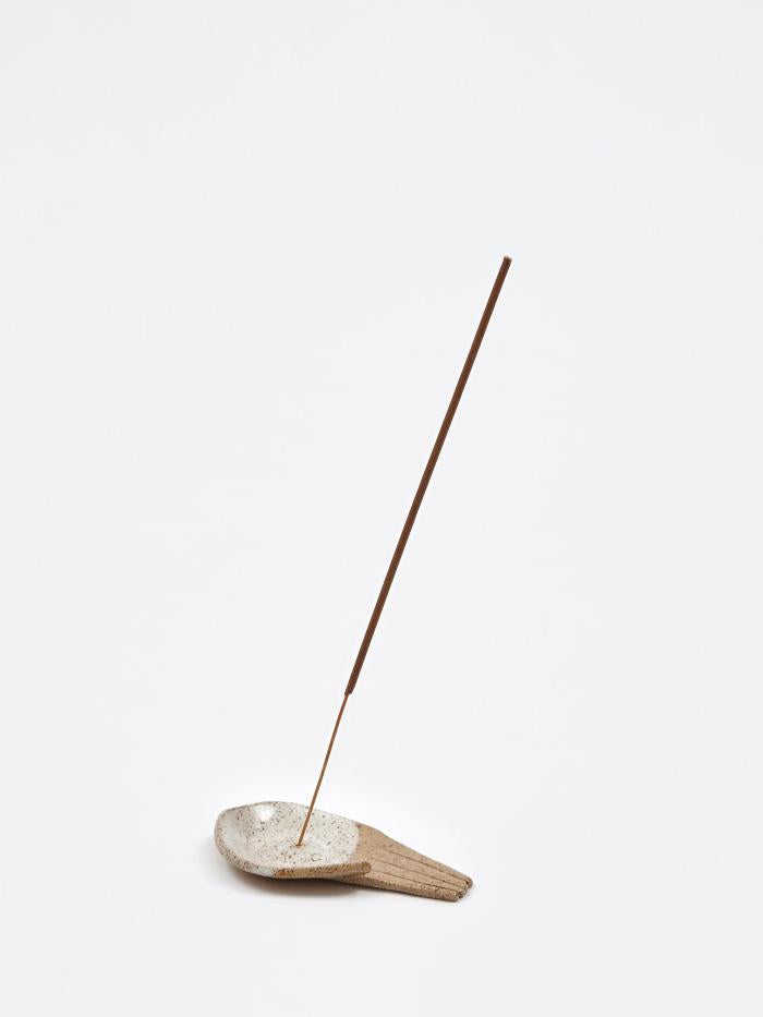 Hightide | Penco IIIVVVYYY Large Open Palm Incense Holder - White Palm, Clear Fin - Other
