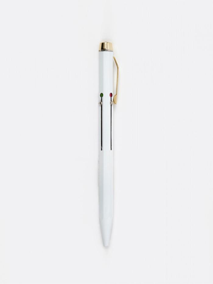 Hightide | Penco Hightide 4 Colour Ballpoint Pen - White - White