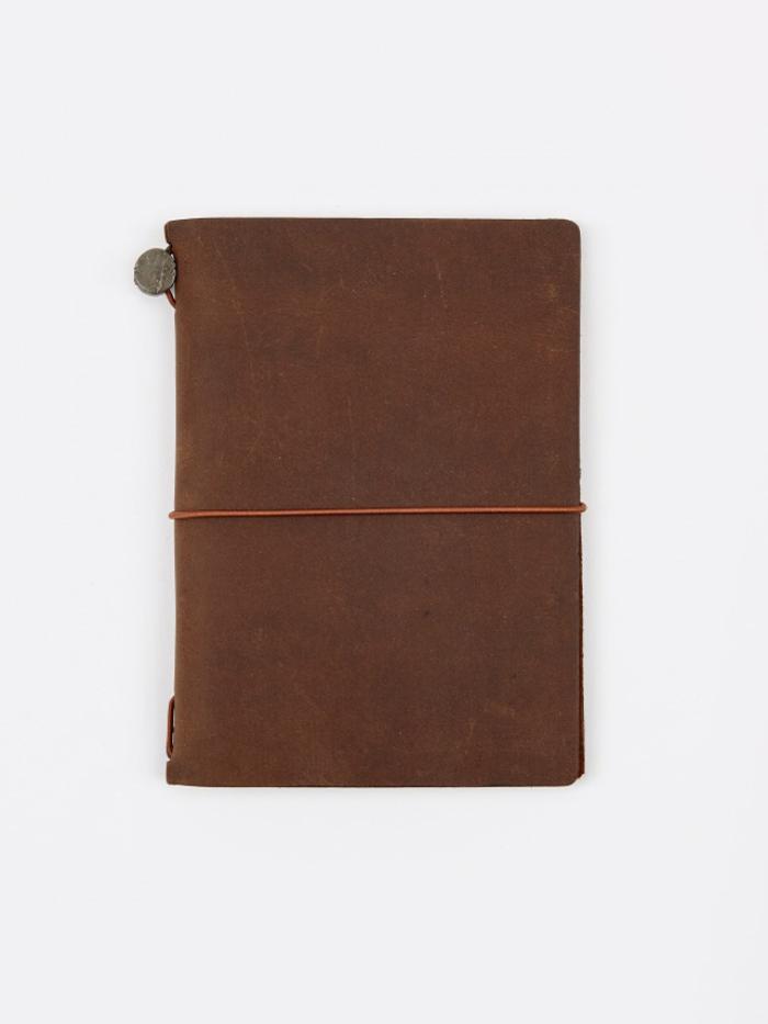 Midori Midori Travelers Notebook Passport - Brown - Brown