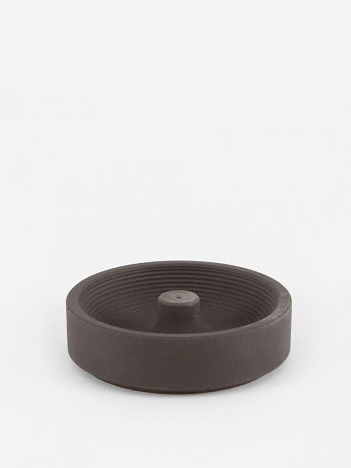 Nystrom Goods Nystrom Goods Runda Concrete Incense Holder - Charcoal Grey - Grey