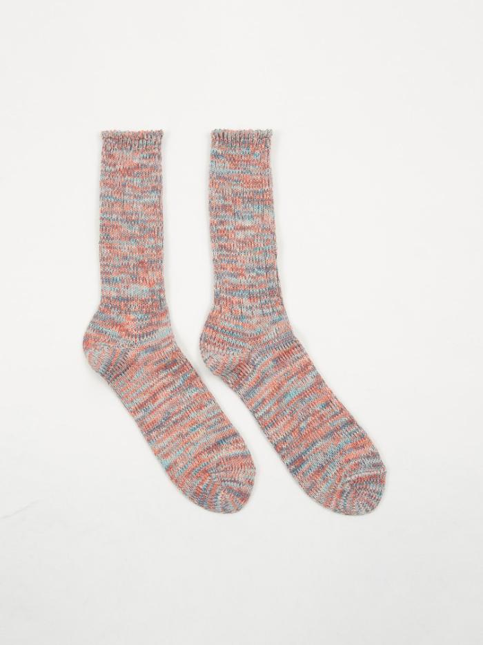 Anonymous Ism Anonymous Ism 5 Color Mix Crew Sock - Pink - Pink