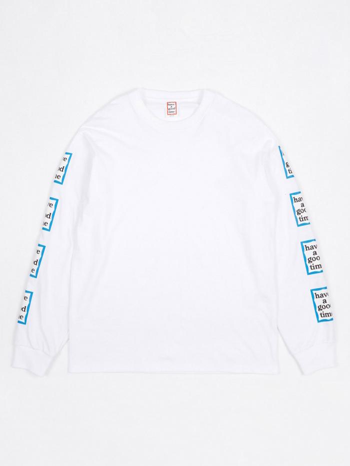 Have A Good Time Have A Good Time Arm Blue Frame Long Sleeve T-Shirt - White - White