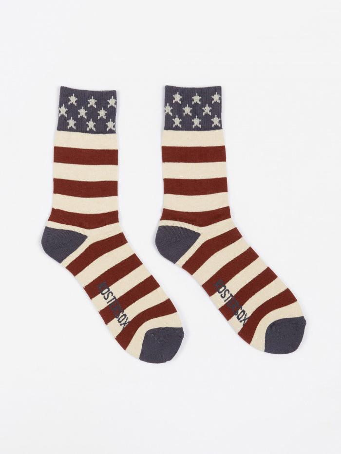 Rostersox Rostersox USA Old Socks - Red Line - Red