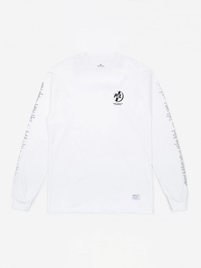 Goods By Goodhood Goodhood x Public Image Ltd Tracklist L/S T-Shirt - White - White