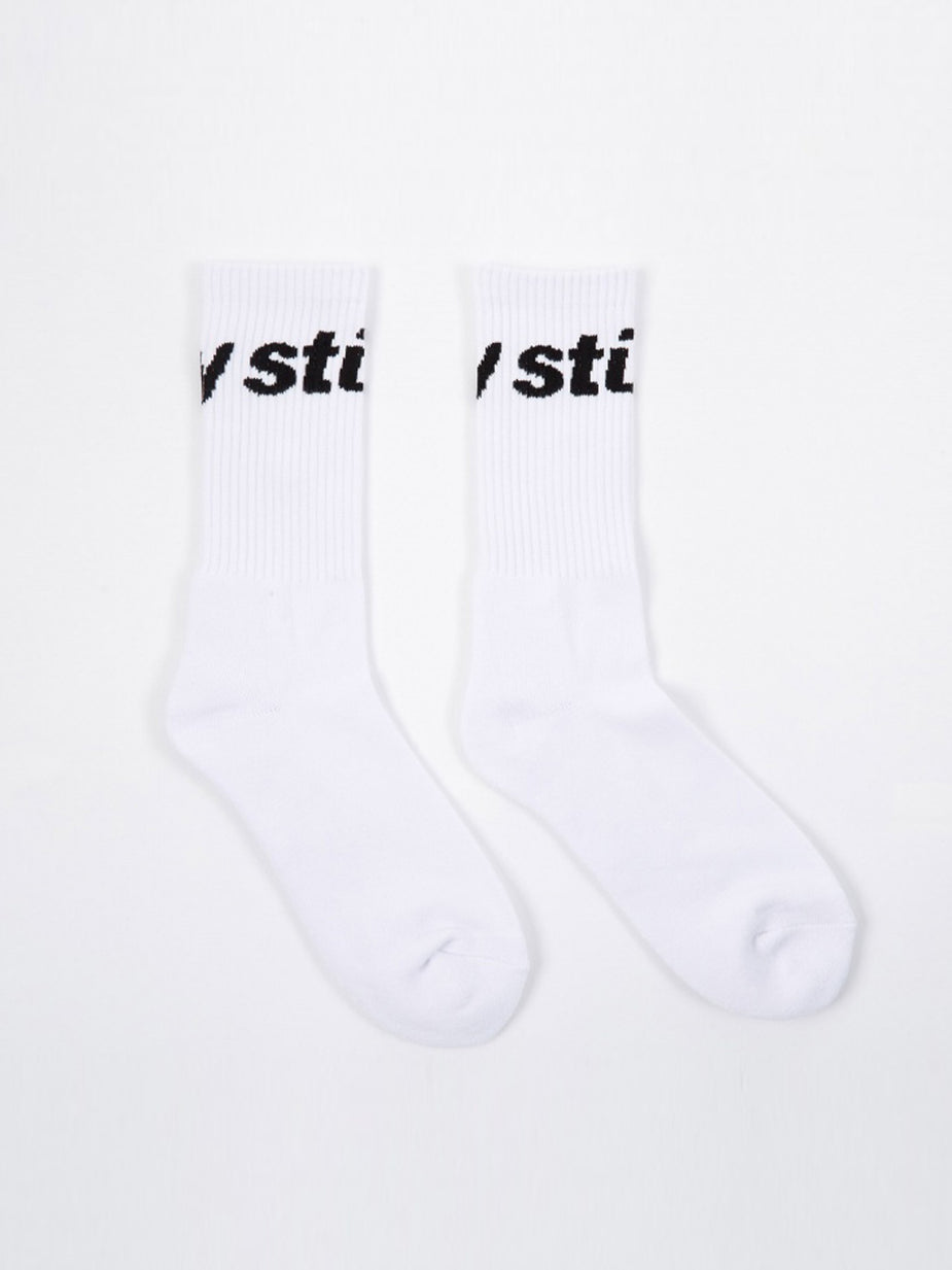 Stussy Stussy Jacquard Logo Socks - White - White