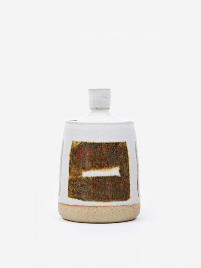 JG Pottery JG Pottery Lidded Caddy - Brown