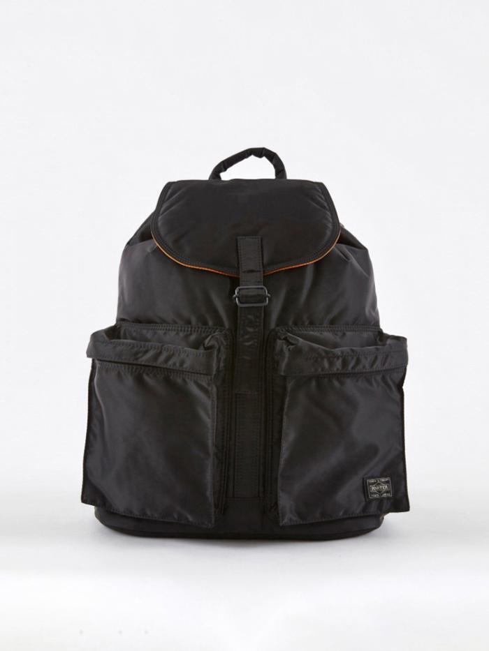 Porter - Yoshida & Co. Porter - Yoshida & Co. Tanker Rucksack w/Pocket - Black - Black
