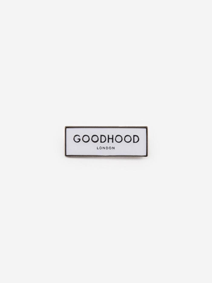 Goods By Goodhood Goods by Goodhood Goodhood London Pin Badge - White - White
