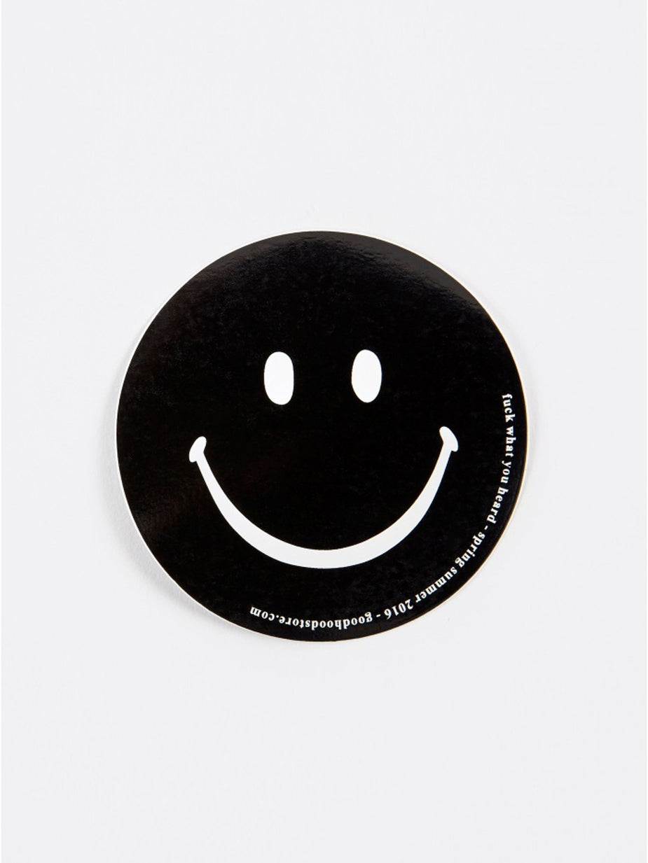 Goods By Goodhood Goods by Goodhood Smiley Sticker - Black - Black
