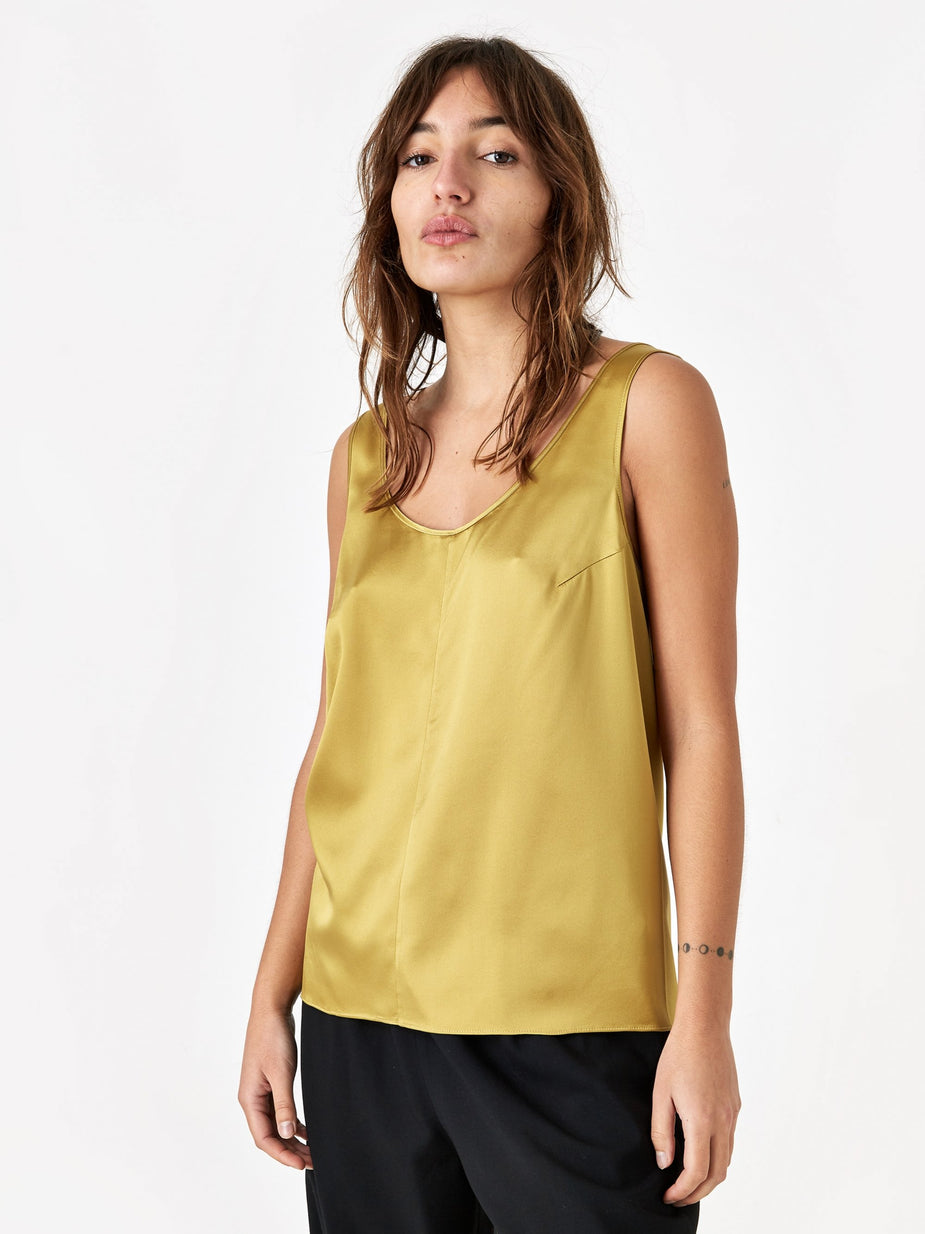 6397 6397 Silk Tank Top - Gold - Gold