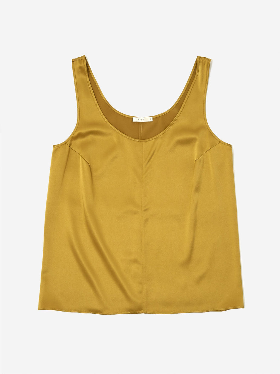 6397 6397 Silk Tank Top - Gold - Gold