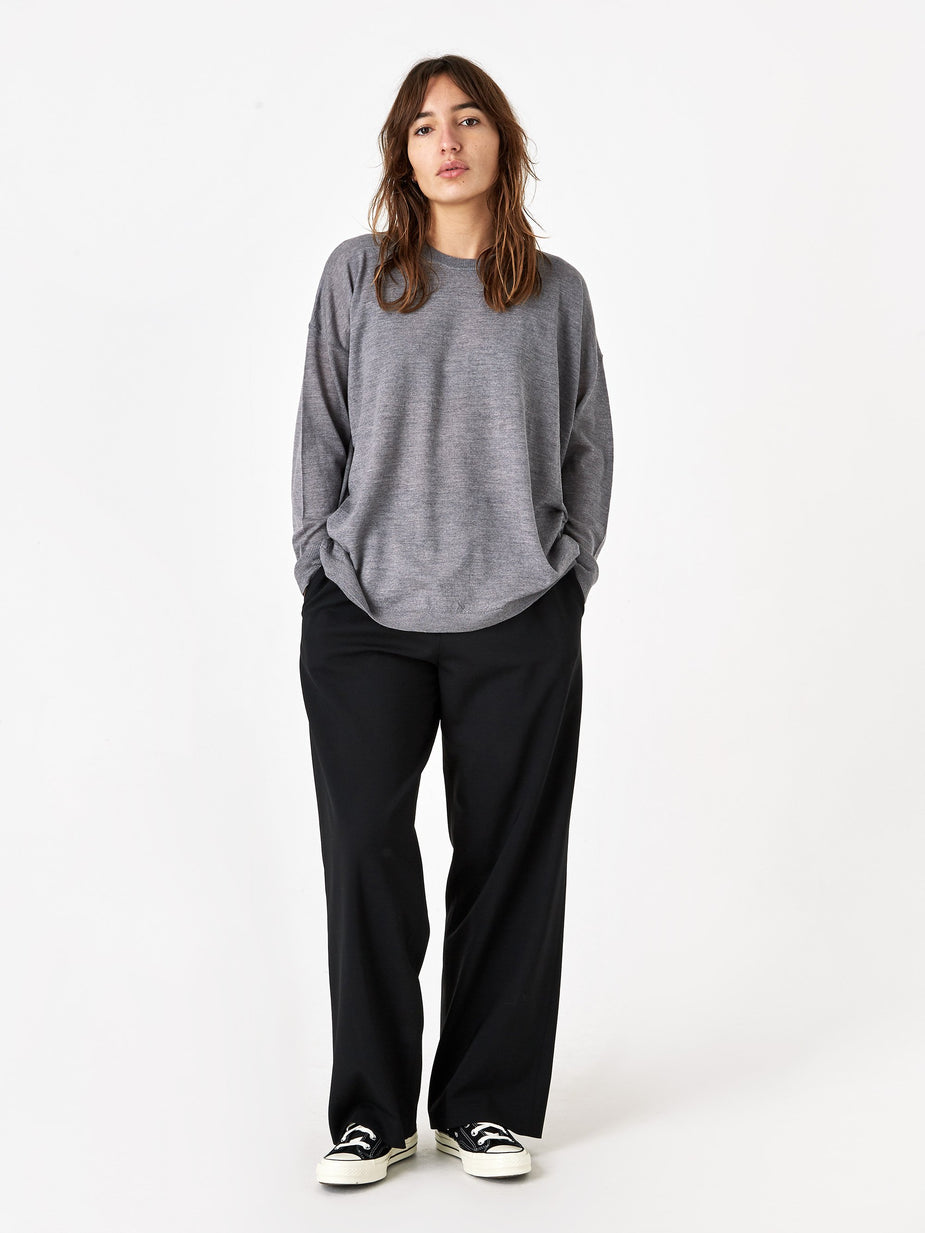 6397 6397 Slouchy Crewneck Sweatshirt - Heather Grey - Grey