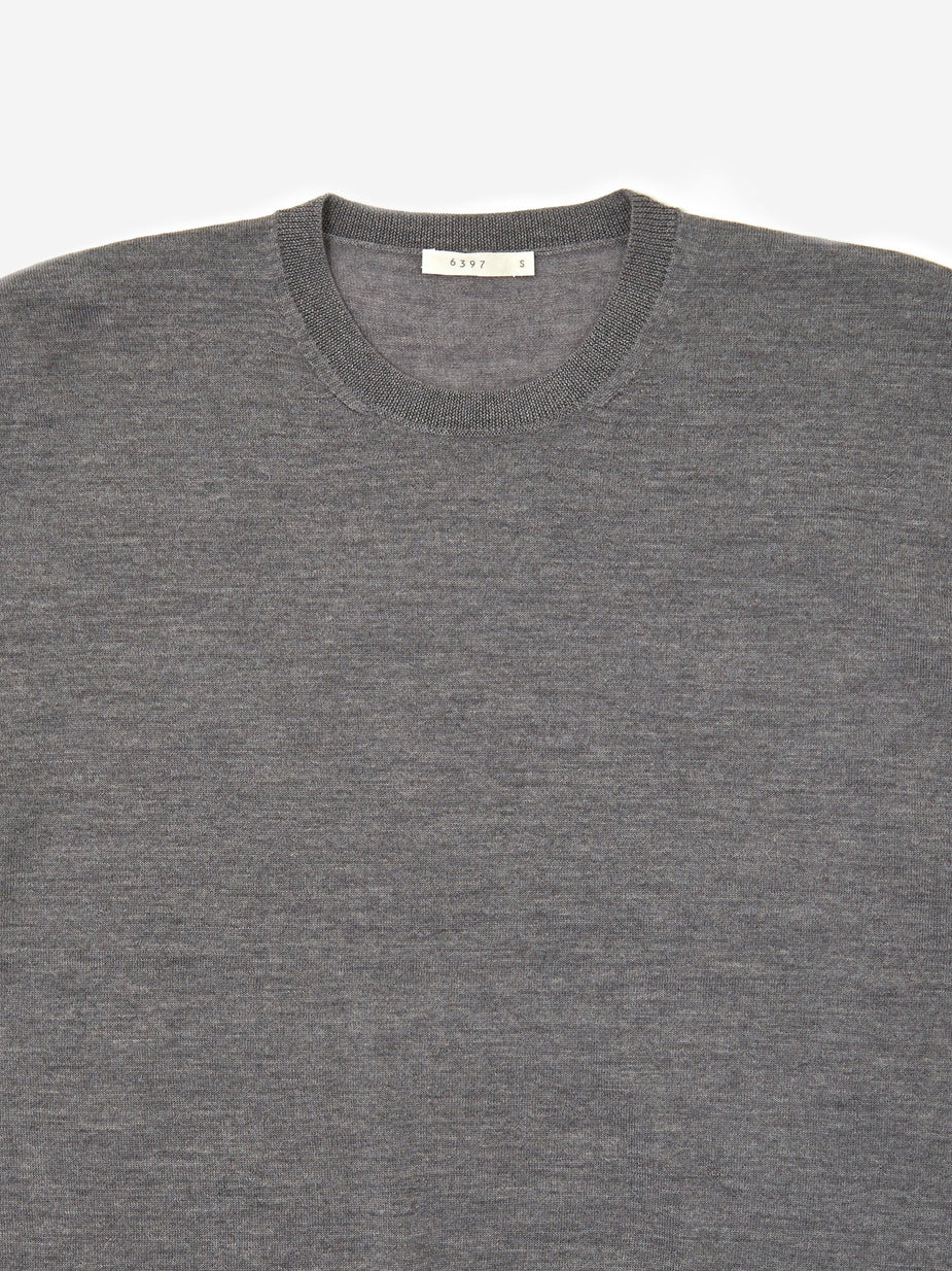 6397 6397 Slouchy Crewneck Sweatshirt - Heather Grey - Grey