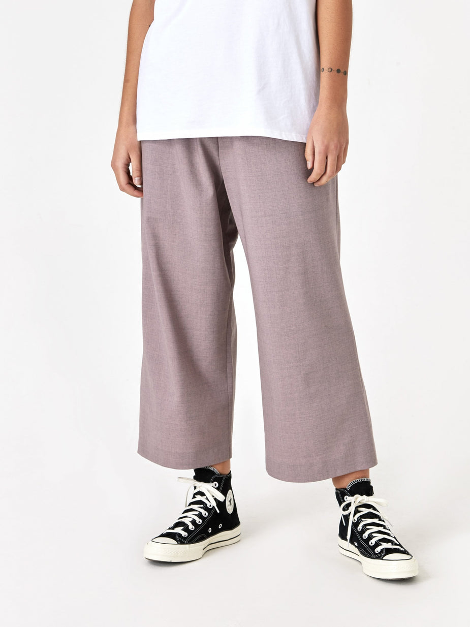 6397 6397 Wide Leg Pull On Trouser - Pink Melange - Pink