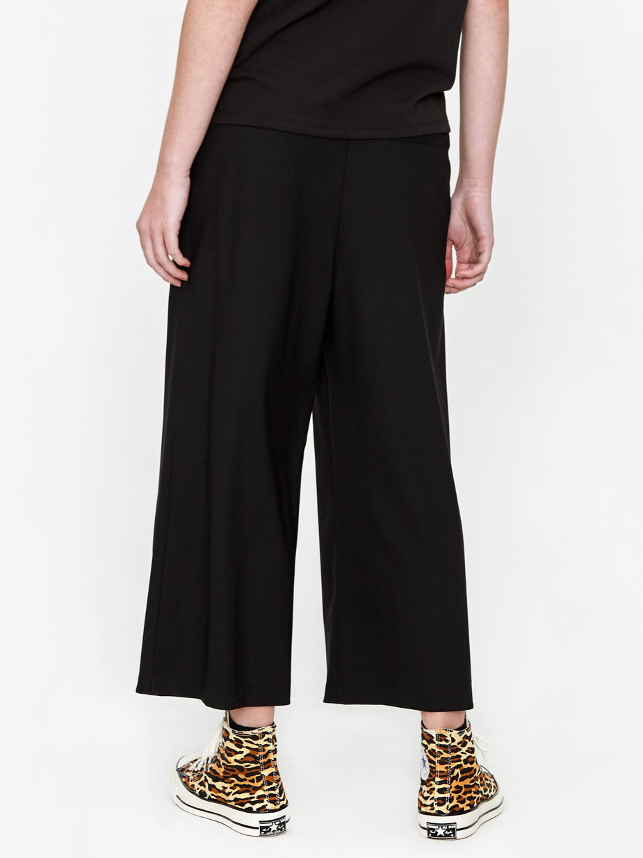 6397 6397 Wide Leg Pull On Trouser - Black - Black