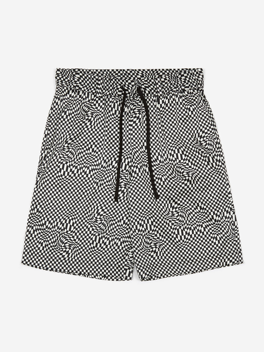 6397 6397 Board Shorts - Black/White - Black