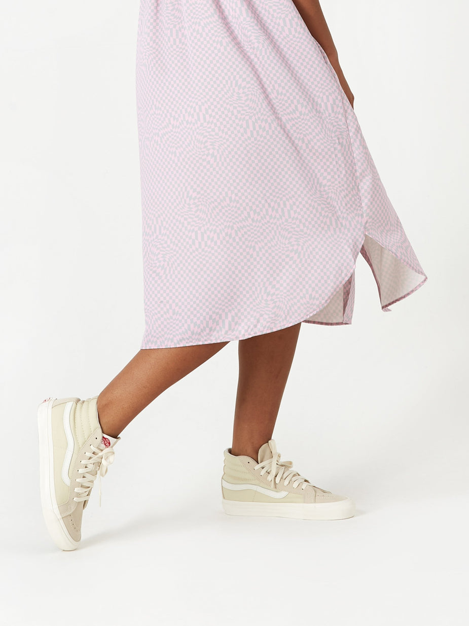6397 6397 Oversized Shirt Dress - Pink/Grey - Pink