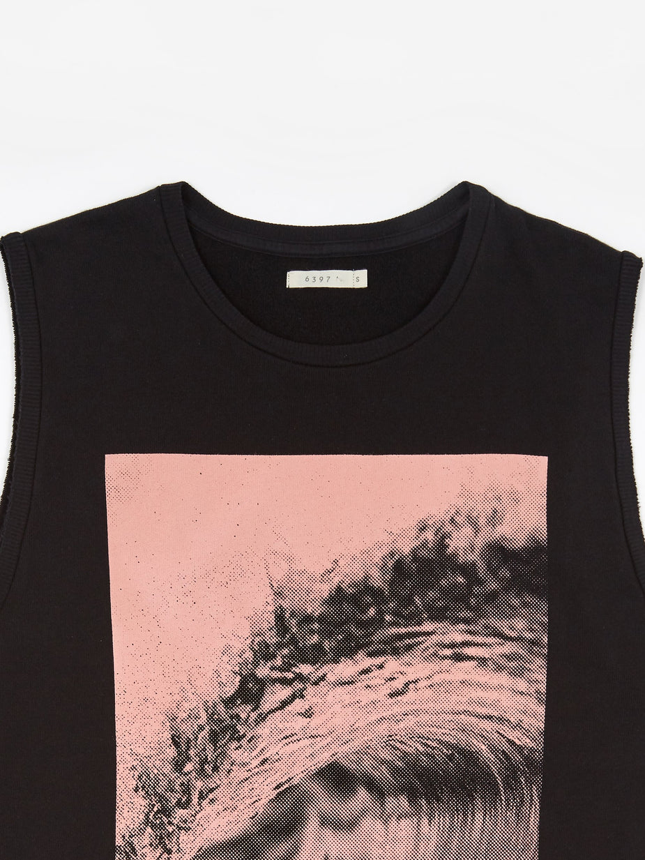 6397 6397 Wave Muscle Tank - Black - Black