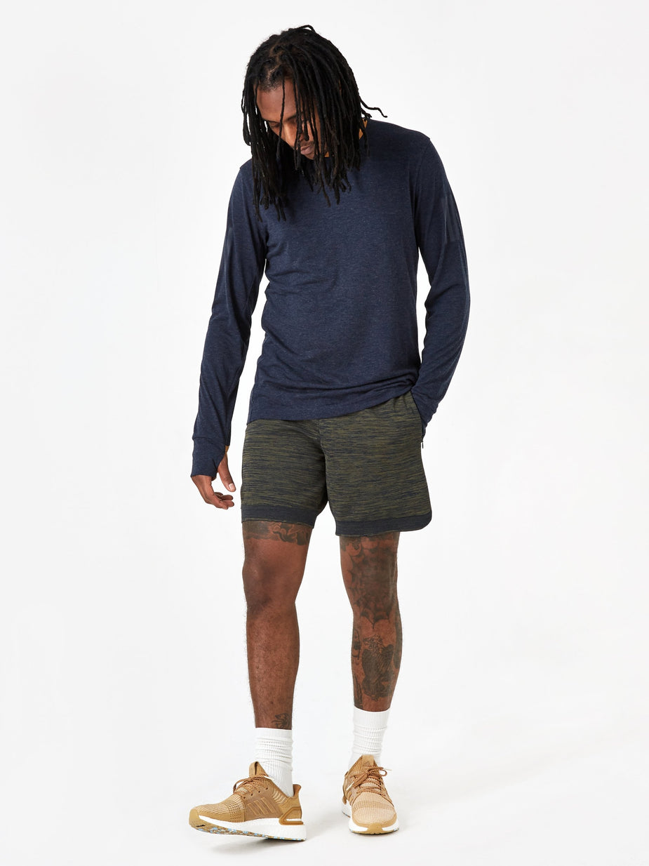 Adidas Adidas x Universal Works Shorts - Legend Ink/Olive Cargo - Green