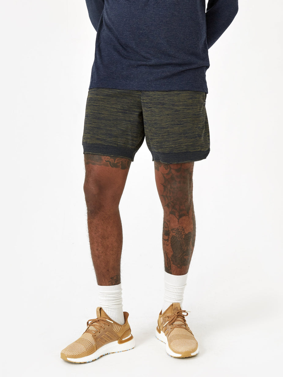 Adidas Adidas x Universal Works Shorts - Legend Ink/Olive Cargo - Green