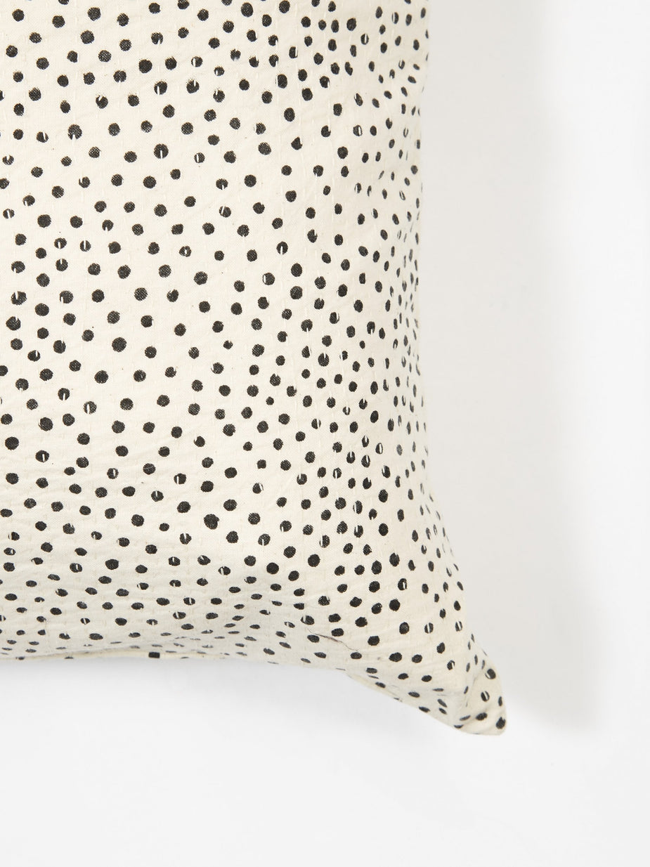 Afroart Afroart Fleck Cushion 50x50 - White/Black - Black