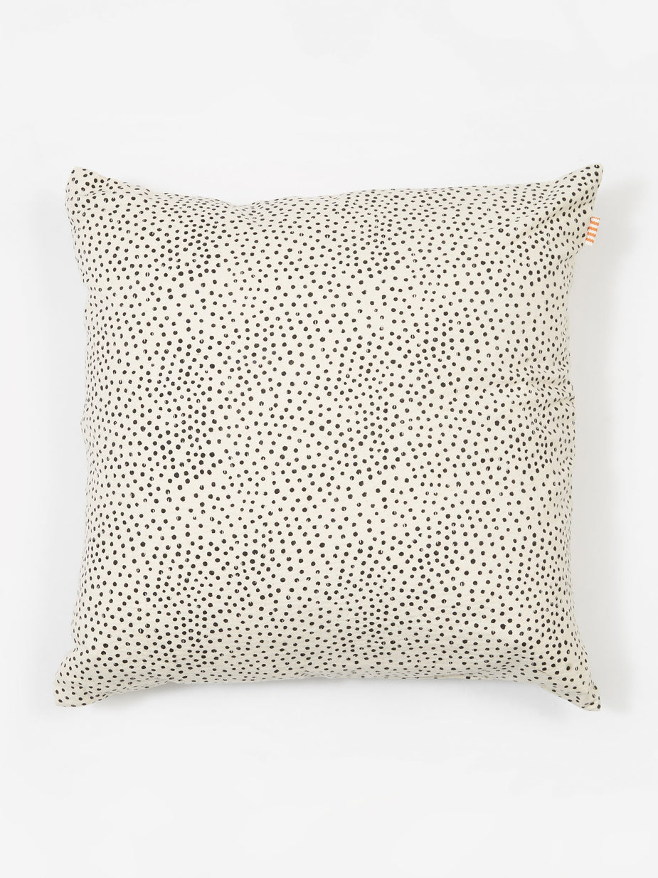Afroart Afroart Fleck Cushion 50x50 - White/Black - Black