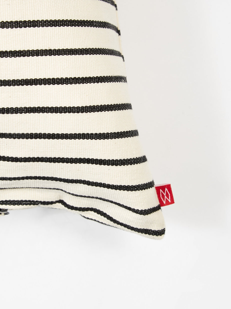 Afroart Afroart Juanita Cushion 50x70 - White/Black - Black