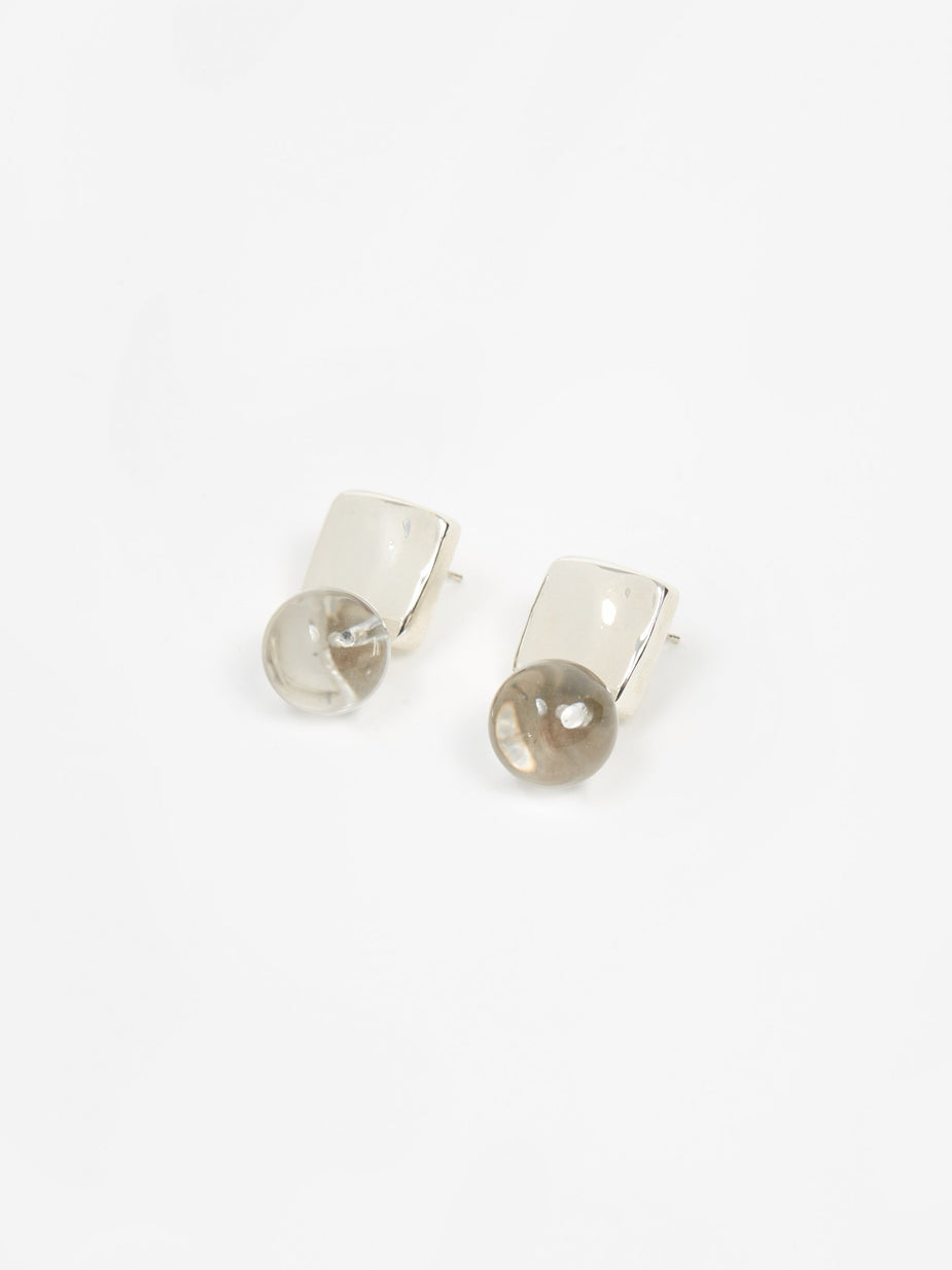 AGMES AGMES Luca Earrings Quartz - Sterling Silver - Silver