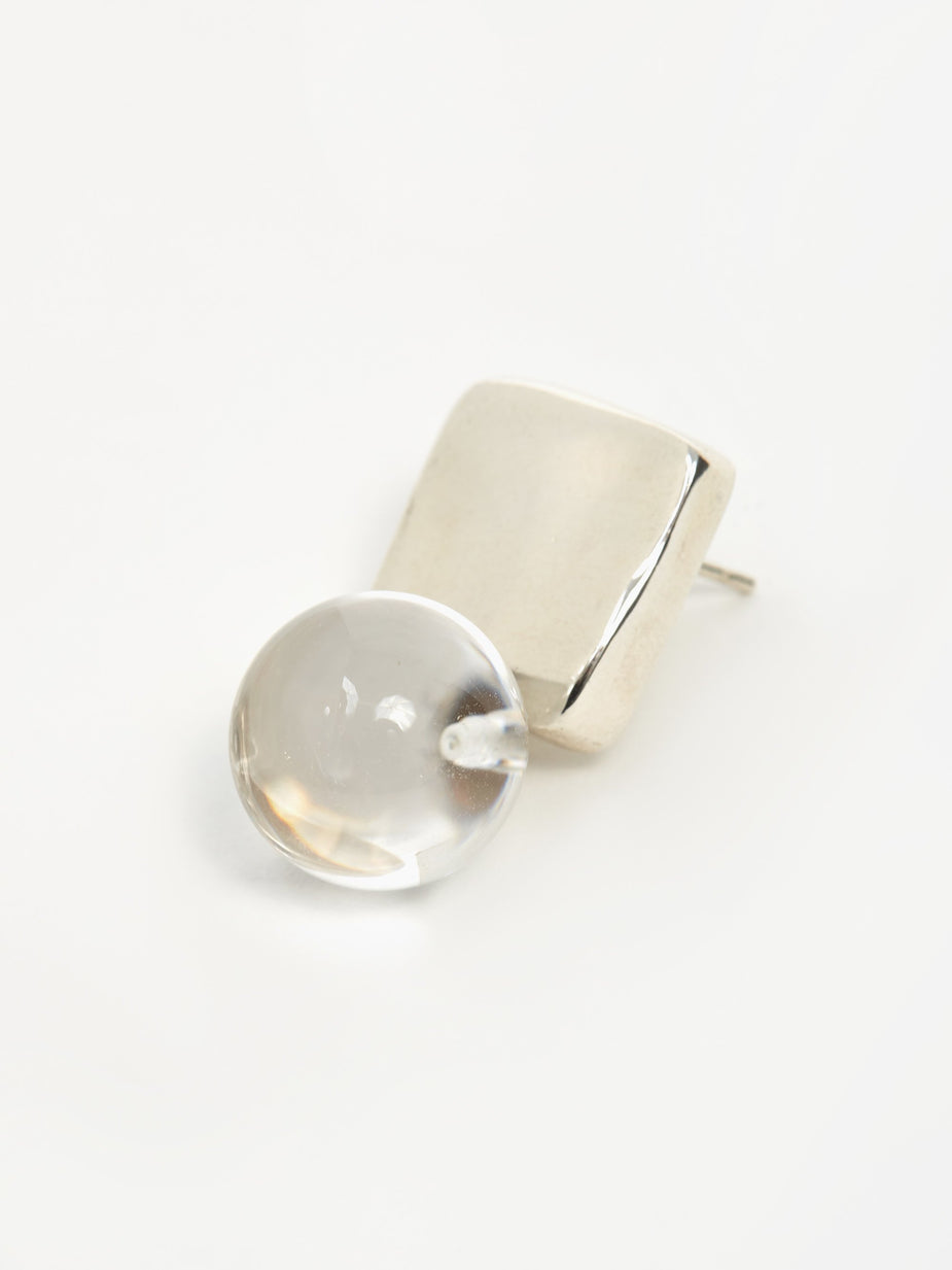 AGMES AGMES Luca Earrings Quartz - Sterling Silver - Silver