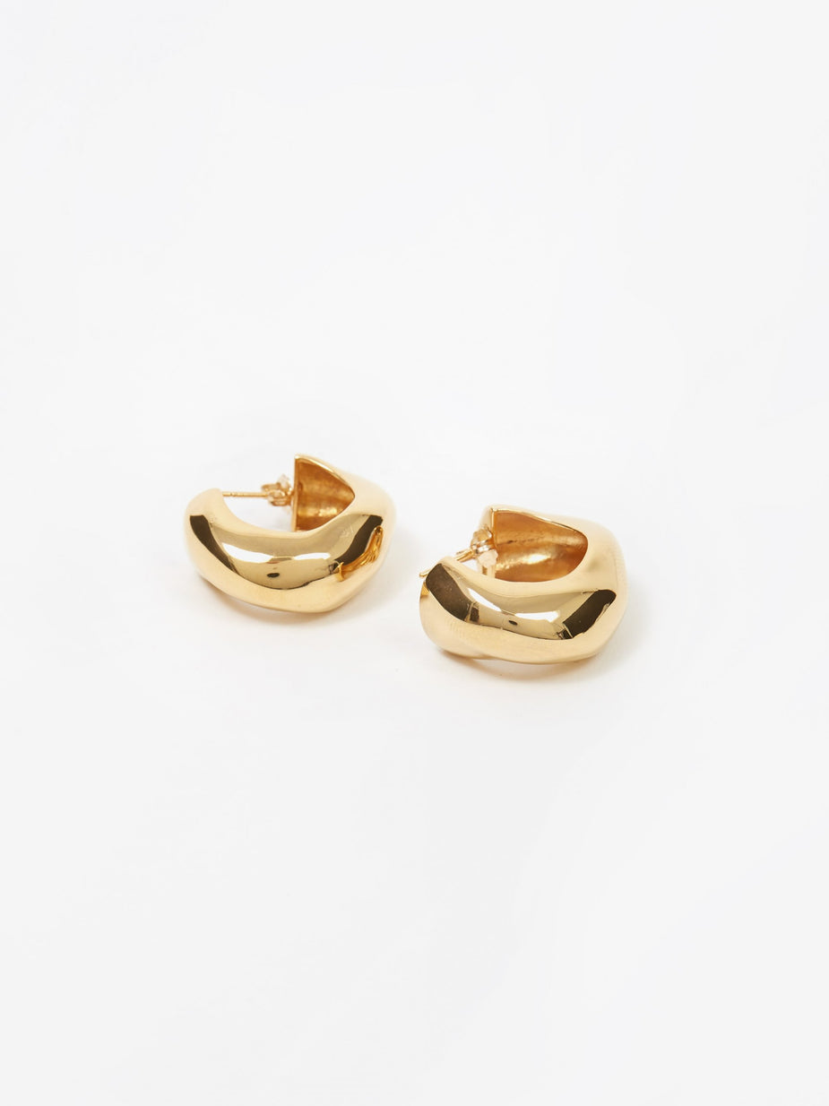 AGMES AGMES Medium Celia Hoops - Gold Vermeil - Gold