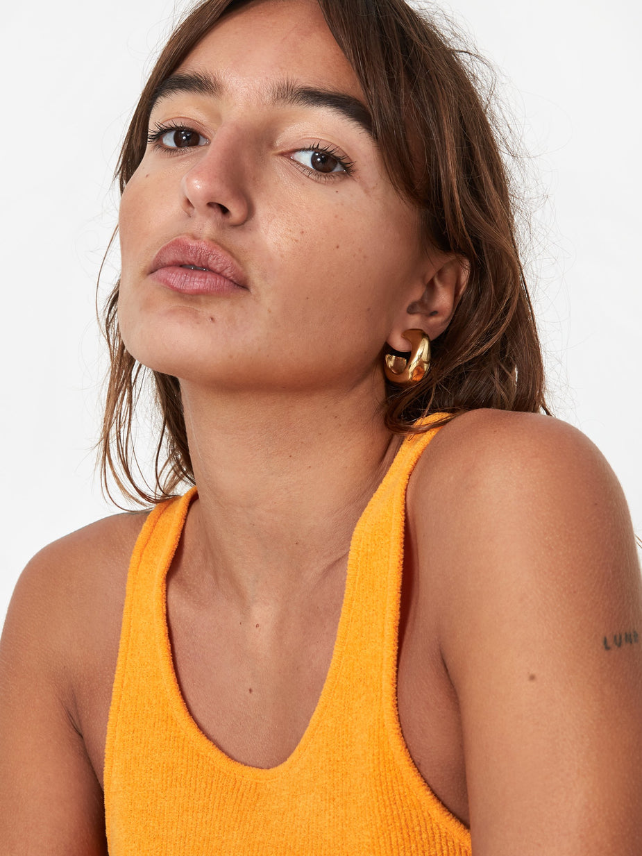 AGMES AGMES Medium Celia Hoops - Gold Vermeil - Gold