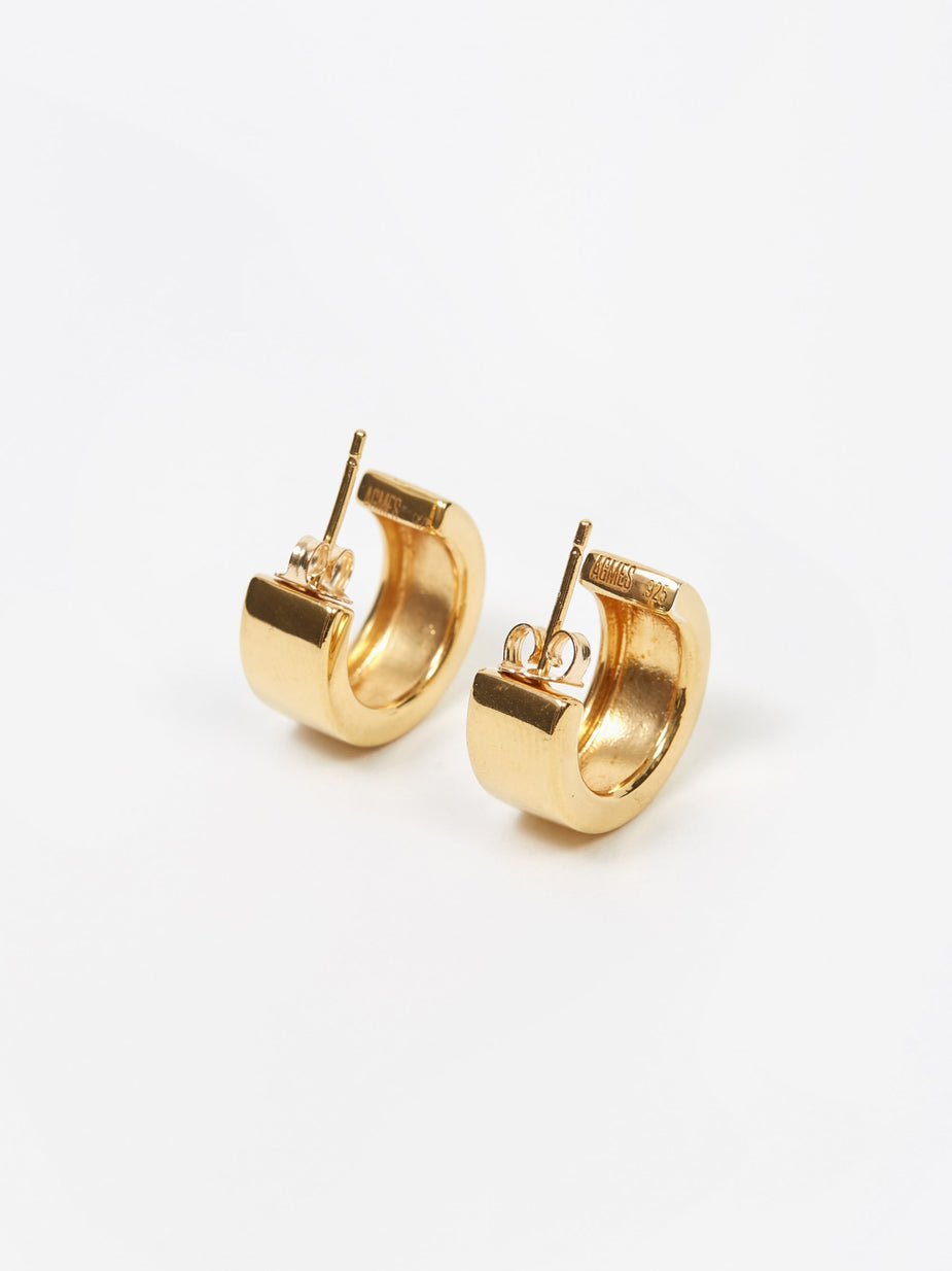 AGMES AGMES Small Modernist Hoop - Gold Vermeil - Gold