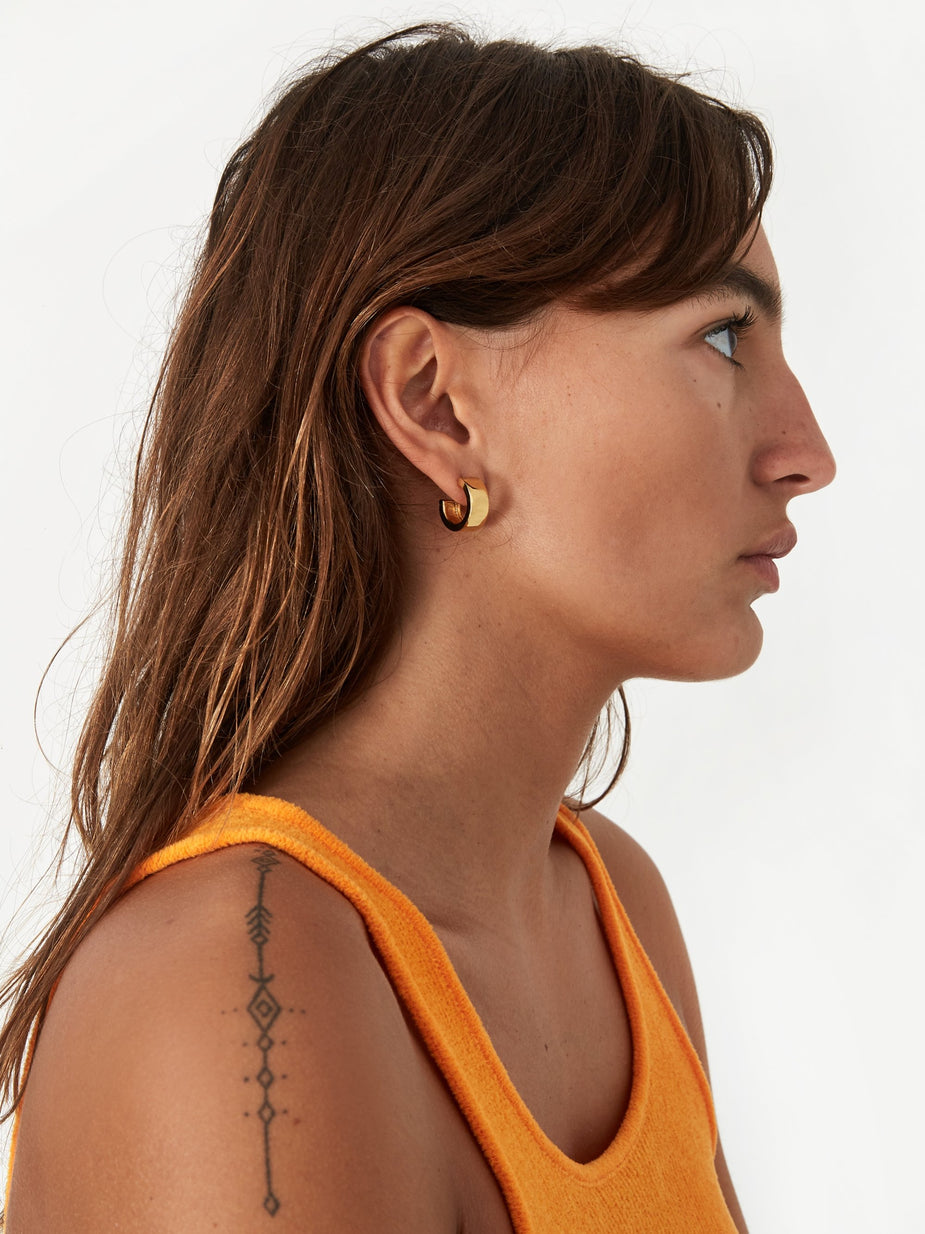 AGMES AGMES Small Modernist Hoop - Gold Vermeil - Gold