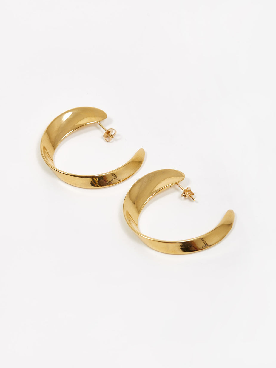 AGMES AGMES Daphne Hoop Earrings - Gold - Gold
