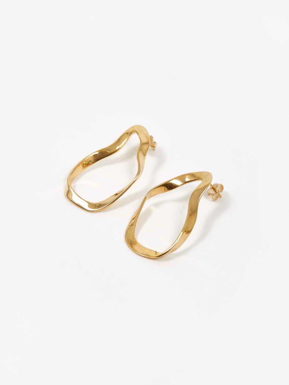 AGMES AGMES Small Vera Earrings - Gold - Gold