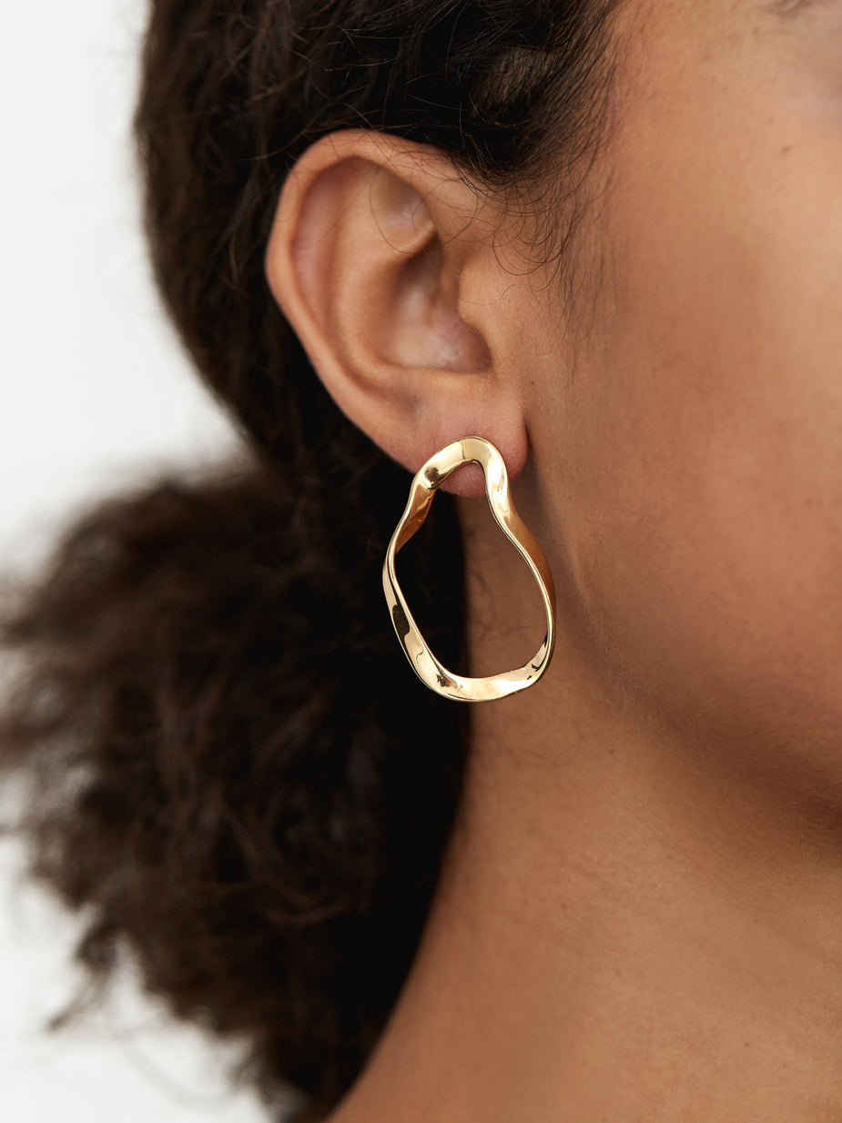 AGMES AGMES Small Vera Earrings - Gold - Gold