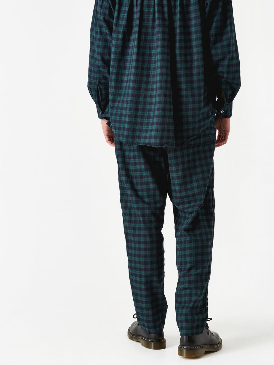 AiE AiE EZ Trouser - Green Cotton Tartan Check - Green