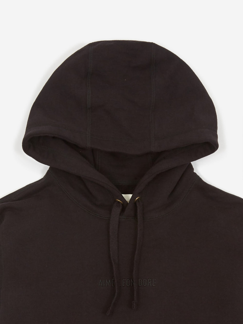 Aime Leon Dore Aime Leon Dore 20 Oz Logo Hooded Sweatshirt - Black - Black