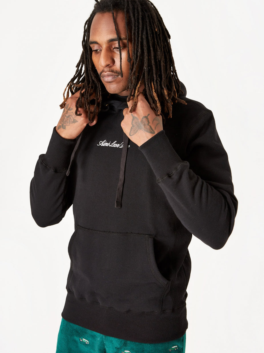 Aime Leon Dore Aime Leon Dore 17oz Terry Logo Hoodie - Black - Black