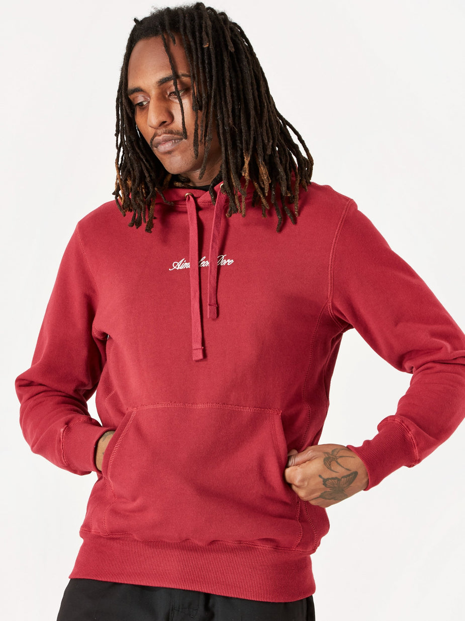 Aime Leon Dore Aime Leon Dore 17oz Terry Logo Hoodie - Red Wine - Red