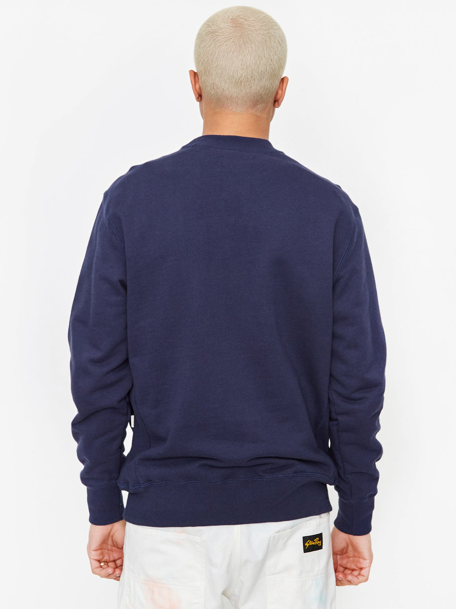 Aime Leon Dore Aime Leon Dore 70s Graphic Crewneck Sweatshirt - Maritime Blue - Blue