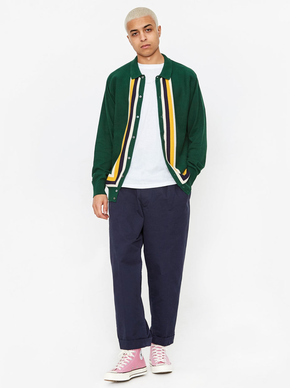 Aime Leon Dore Aime Leon Dore Polo Cardigan - Evergreen - Green