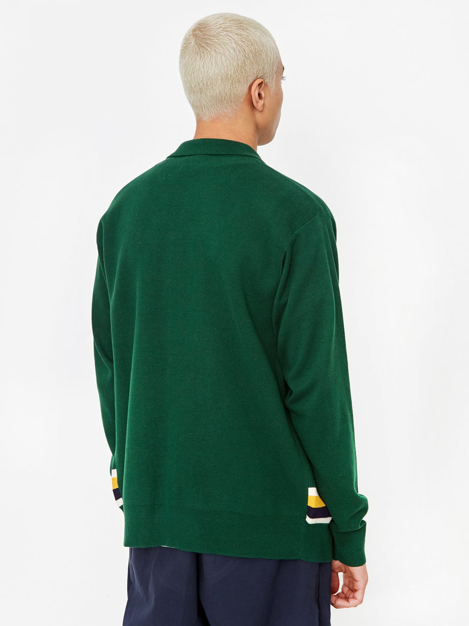 Aime Leon Dore Aime Leon Dore Polo Cardigan - Evergreen - Green