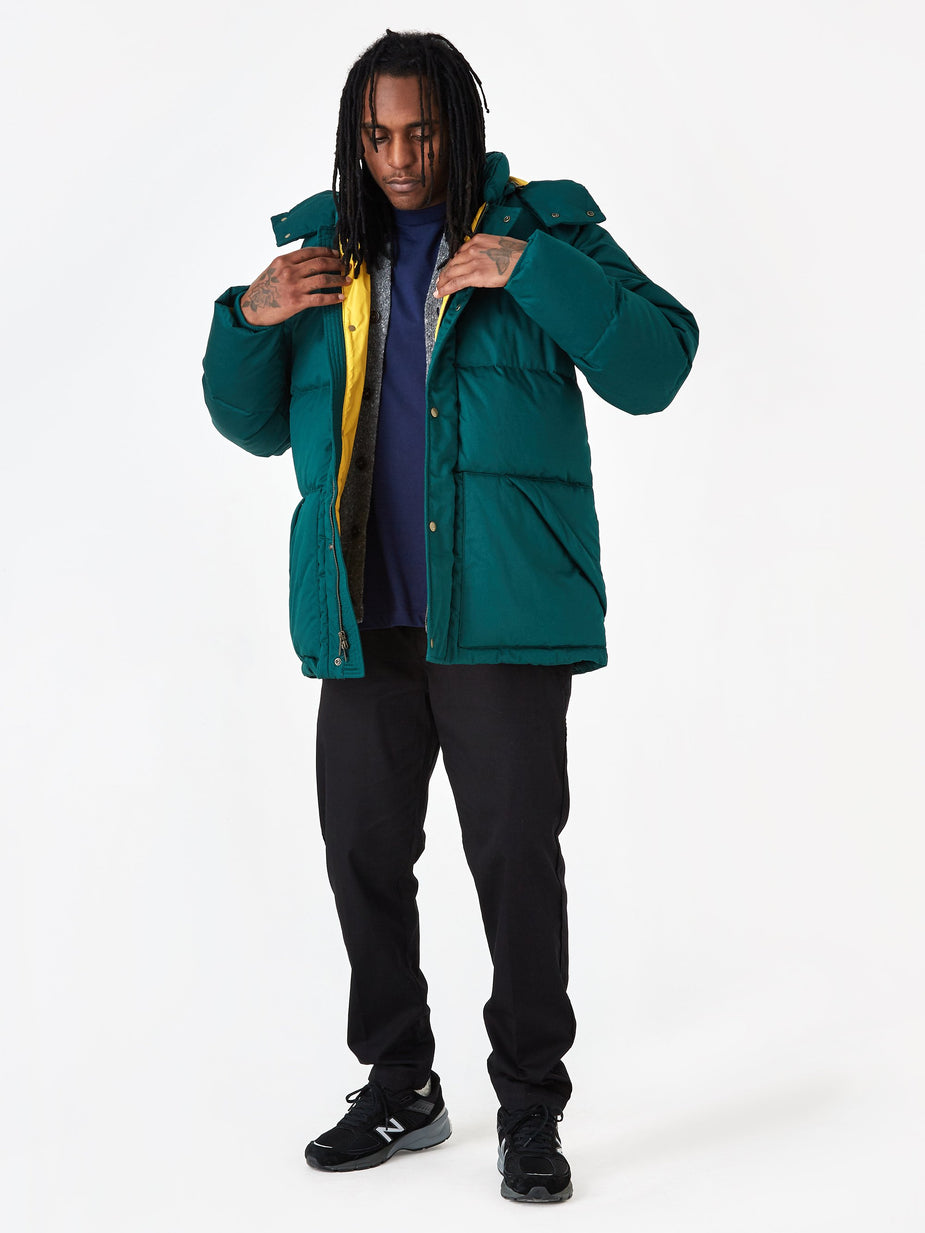 Aime Leon Dore Aime Leon Dore Woolrich Down Hooded Coat - Botanical Green - Green