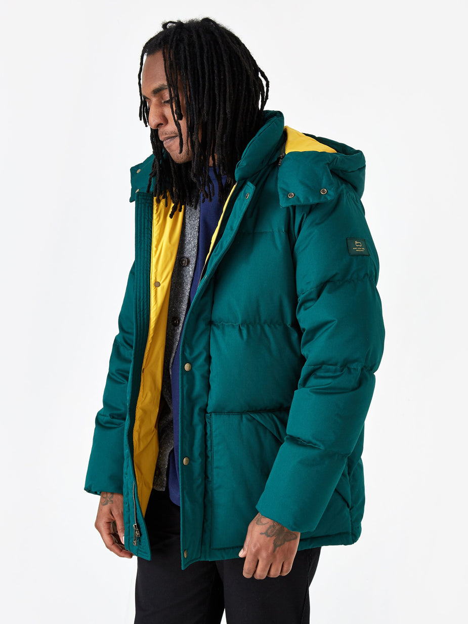 Aime Leon Dore Aime Leon Dore Woolrich Down Hooded Coat - Botanical Green - Green