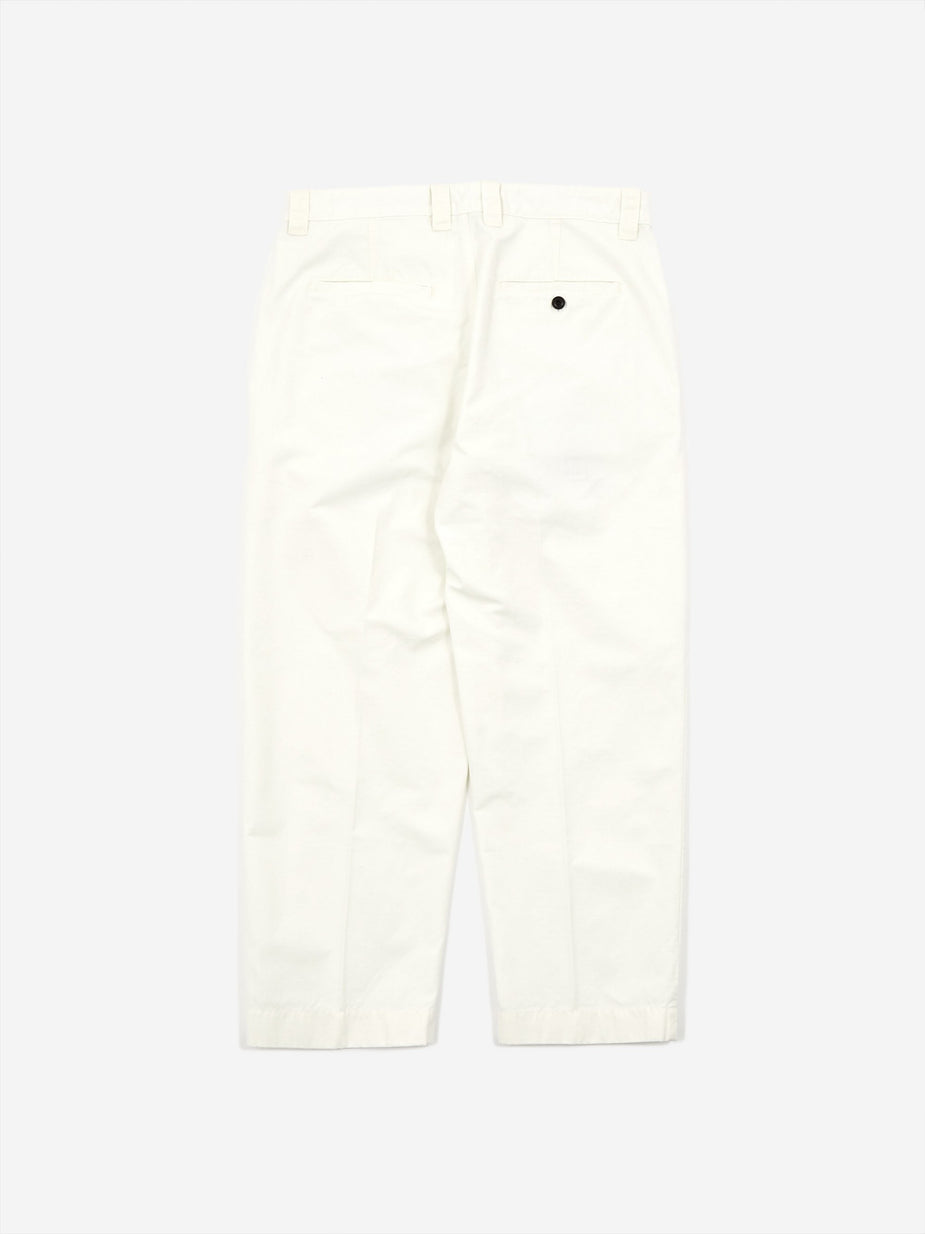 Albam Albam GD Ripstop Pleated Trouser - Ecru - Neutrals