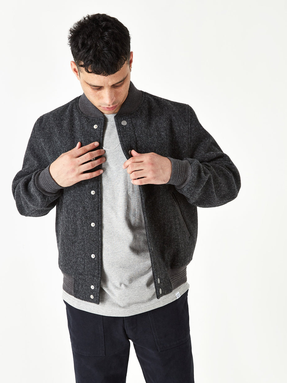 Albam Albam Sports Bomber - Charcoal - Grey