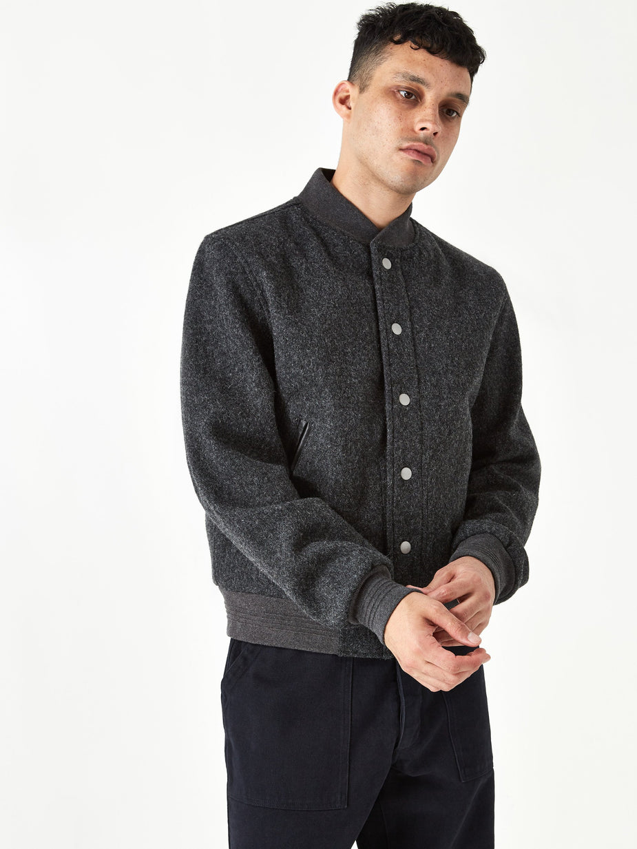 Albam Albam Sports Bomber - Charcoal - Grey
