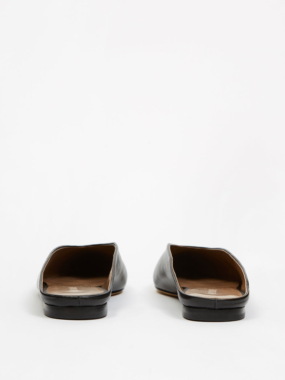 Alumnae Alumnae Simple Almond Mule - Nappa Black - Black